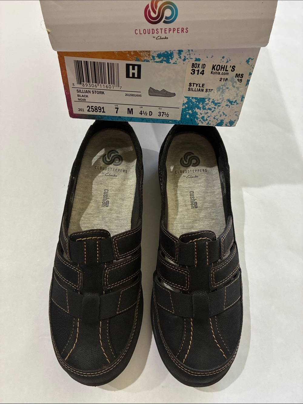 Cloudsteppers by Clarks Women’s Black Slip-On Casual Shoe